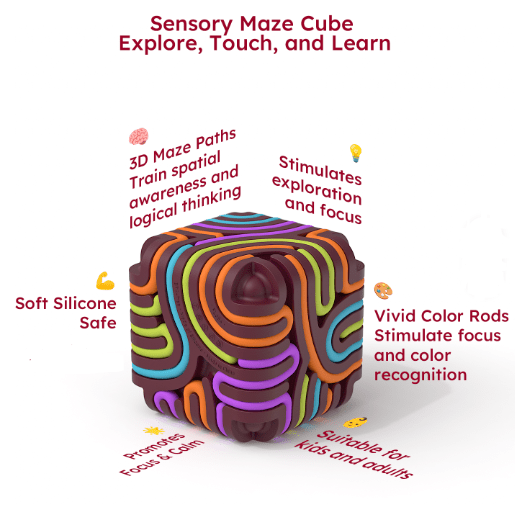3D Sensory Activity Cube - Toy Emporium