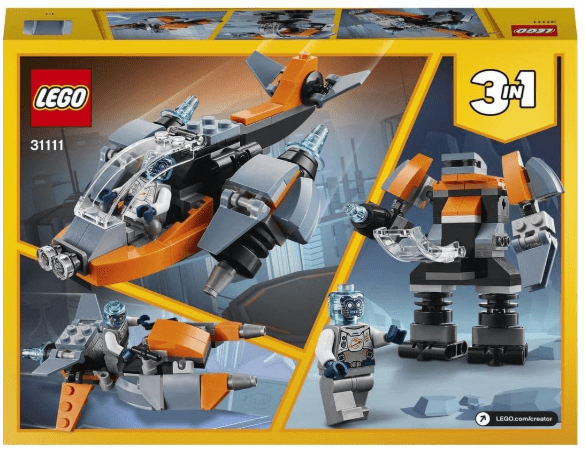 LEGO Creator 3in1 Cyber Drone (31111) - Toy Emporium