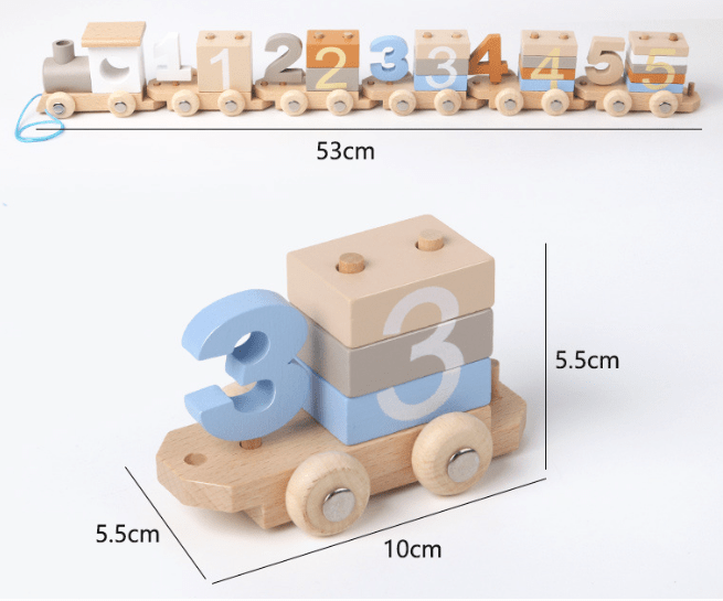 Wooden Number Train - Toy Emporium