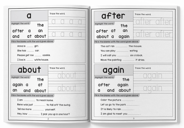 101 and 201 Sight words and Sentences Activity Books - Toy Emporium