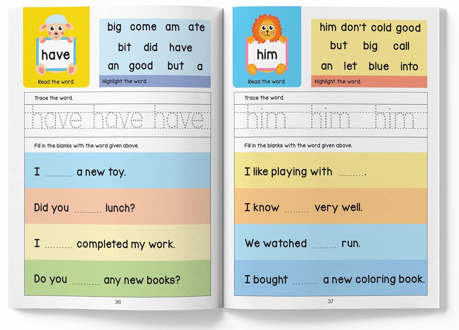 101 Sight words and Sentences Activity Books - Toy Emporium