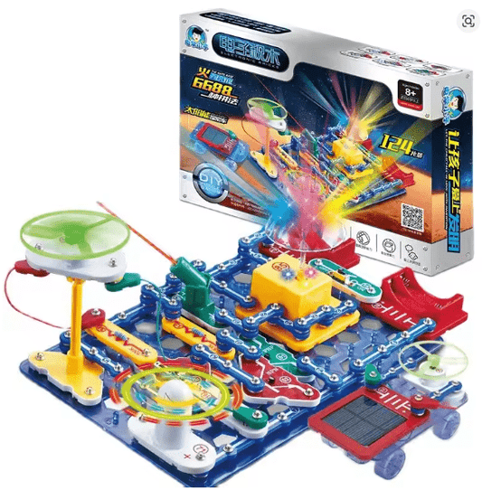 124pc Electronic Building Blocks (Circuit Board) - Toy Emporium