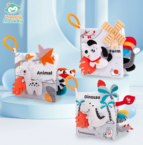 3D Teether Cloth Book - Toy Emporium