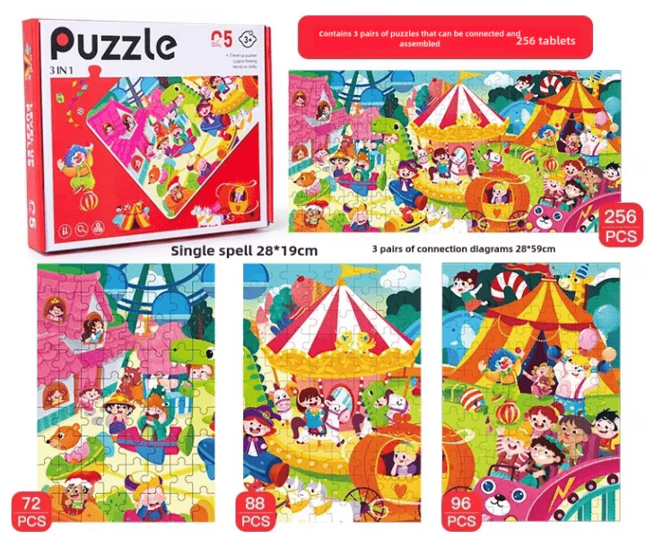 3in1 Jigsaw Puzzle - Toy Emporium