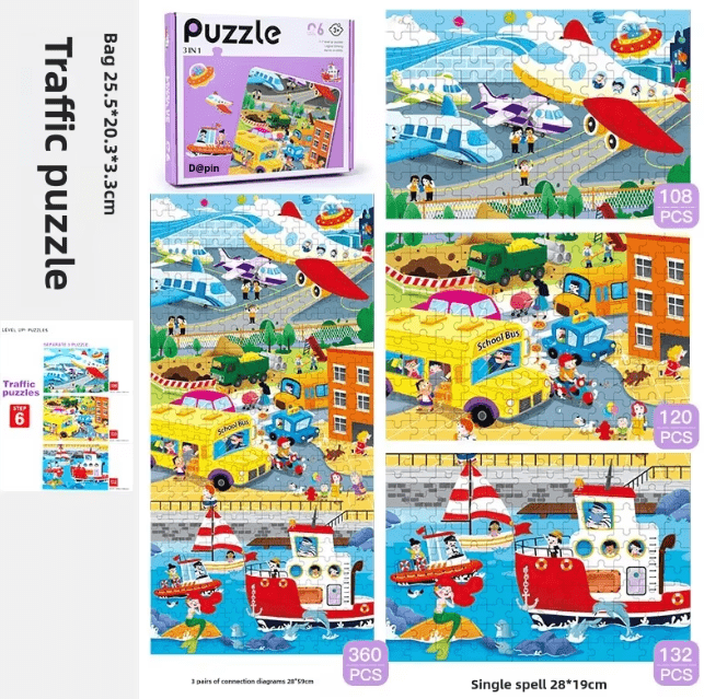 3in1 Jigsaw Puzzle - Toy Emporium