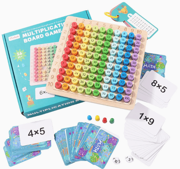 3in1 Multiplication Board Game - Toy Emporium