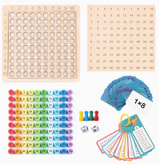 3in1 Multiplication Board Game - Toy Emporium