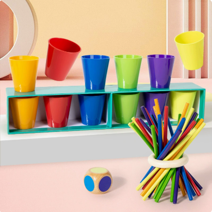 4in1 Colour Sorting Cups - Toy Emporium