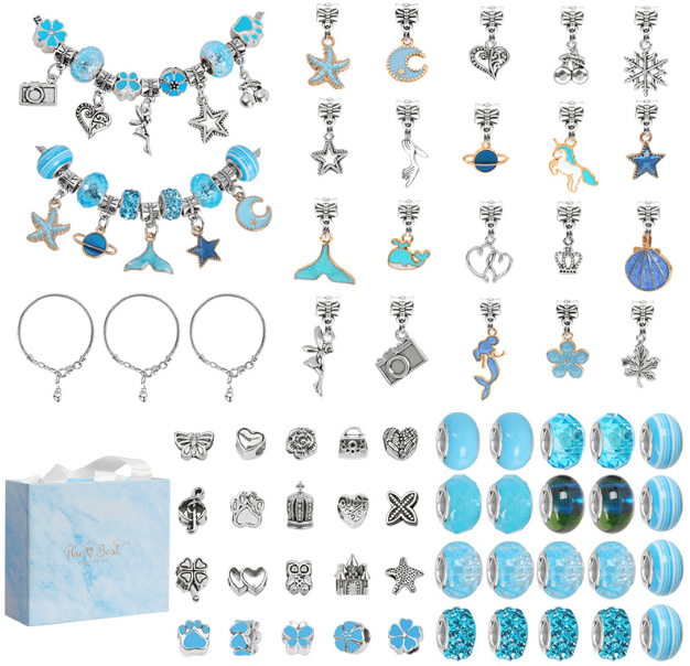 63 pc DIY Charm Bracelet Set - Toy Emporium