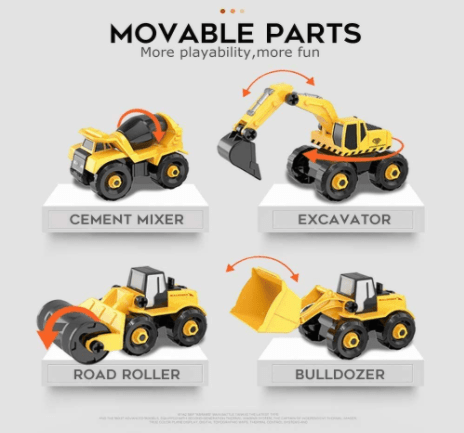 6in1 DIY Construction Vehicle Toy - Toy Emporium