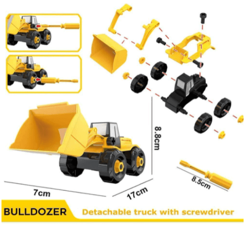 6in1 DIY Construction Vehicle Toy - Toy Emporium