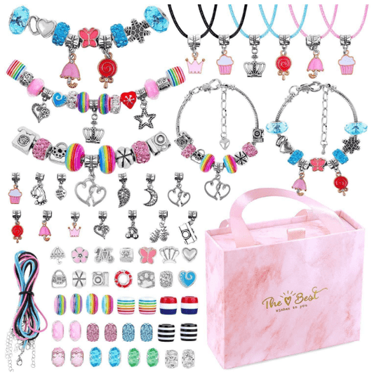 75pc DIY Charm Bracelet Set - Toy Emporium