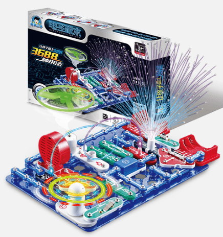 91pc Electronic Building Blocks (Circuit Board) - Toy Emporium