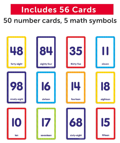 Flash Cards: Numbers 0 - 100 - Toy Emporium