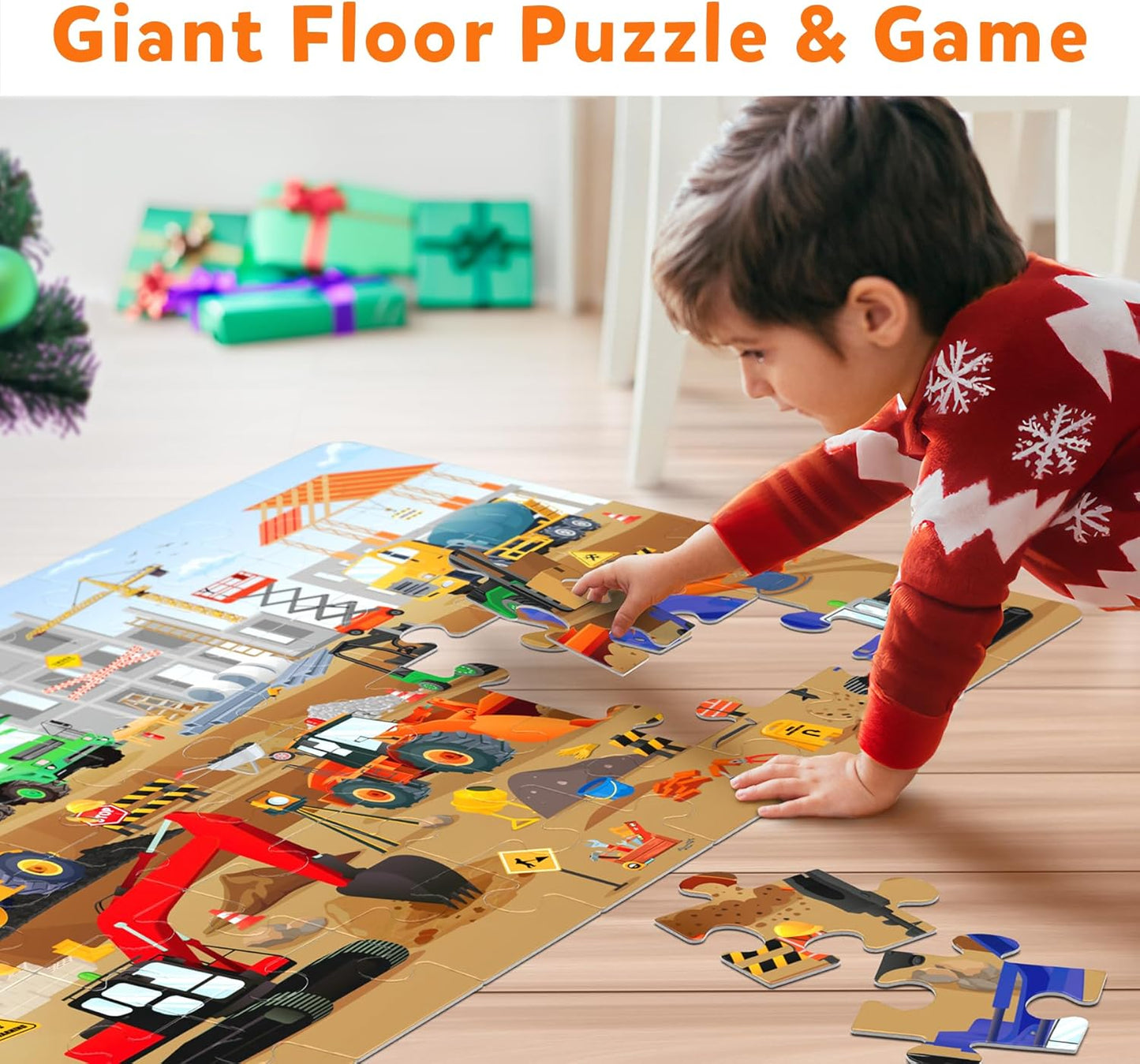 Floor Puzzle and Game - Construction Site - Toy Emporium