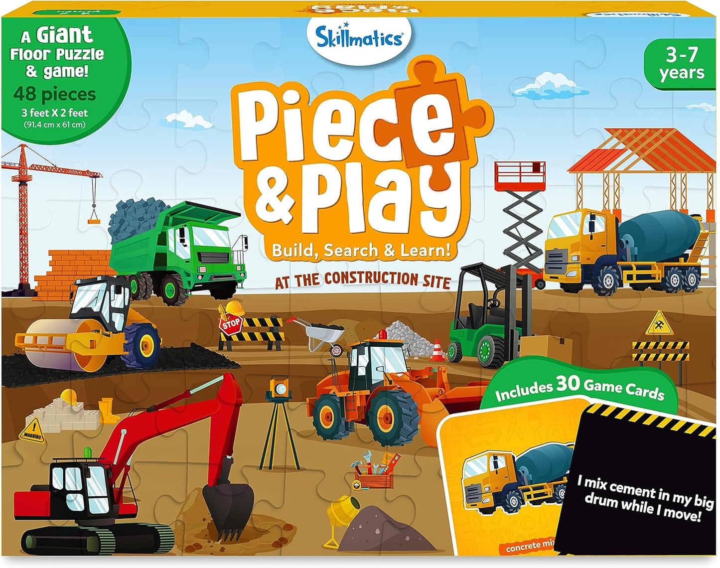 Floor Puzzle and Game - Construction Site - Toy Emporium