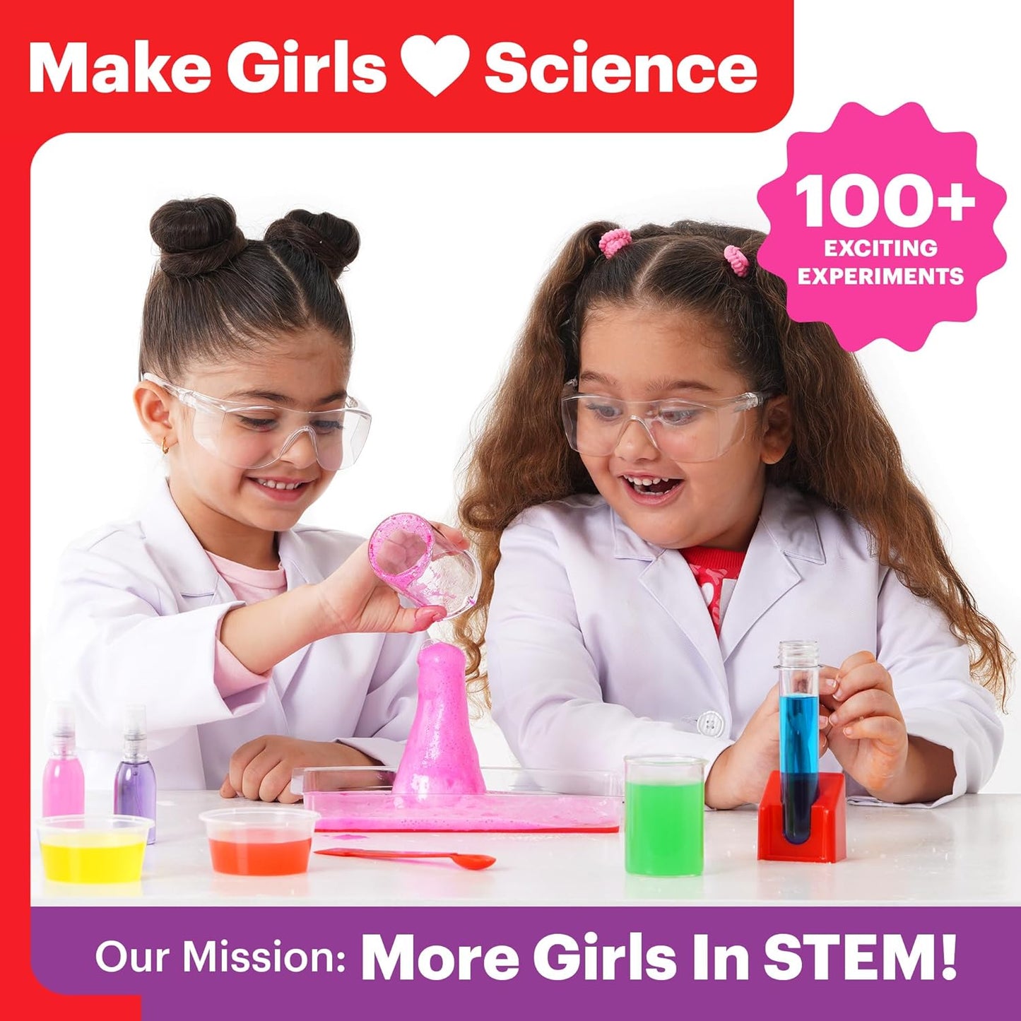 Girls Science Kit 100 Experiments - Toy Emporium