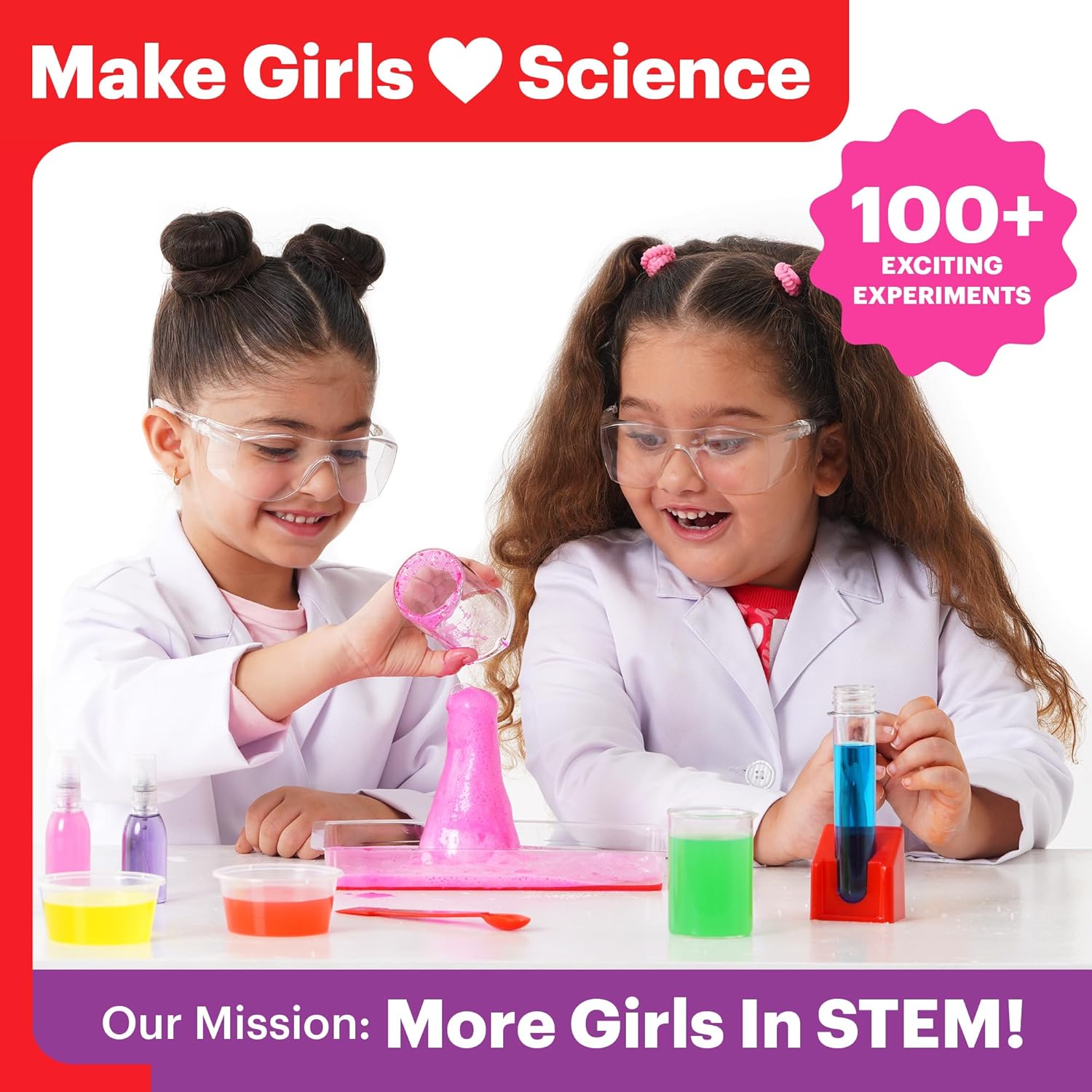 Girls Science Kit 100 Experiments - Toy Emporium