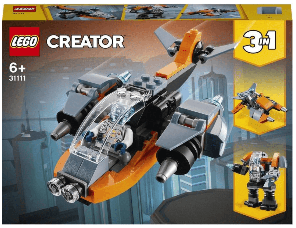 LEGO Creator 3in1 Cyber Drone (31111) - Toy Emporium