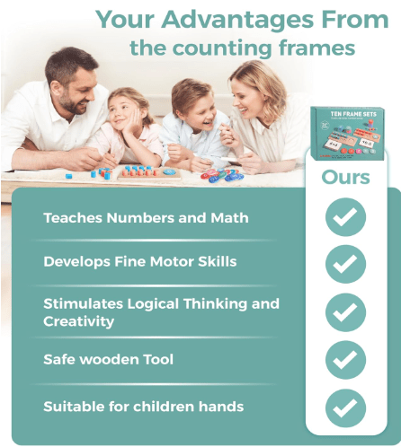 Montessori Ten Frame Mathematics Set - Toy Emporium