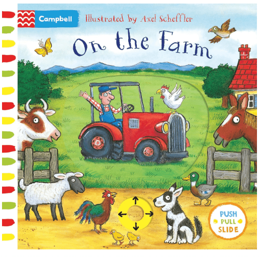 On the Farm: A Push, Pull, Slide Book - Toy Emporium