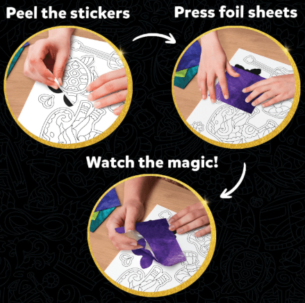 Peel and Press Foil Fun - Pretty Patterns - Toy Emporium