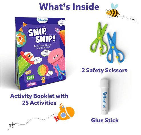 Scissor Skills Activity Book - Snip Snip Multi Theme - Toy Emporium