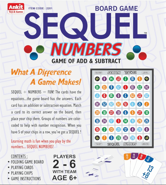 Sequel Numbers Board Game - Toy Emporium
