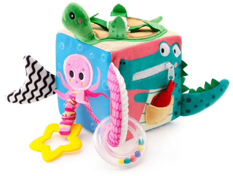 Soft Rattle Busy Cube - Toy Emporium