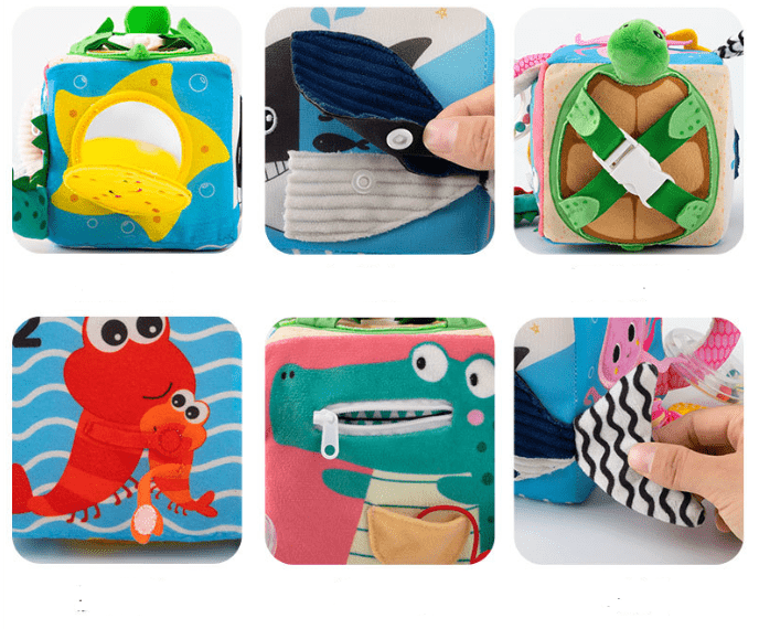 Soft Rattle Busy Cube - Toy Emporium