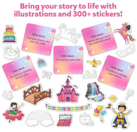 Storybook Art Kit - Unicorn & Princesses - Toy Emporium