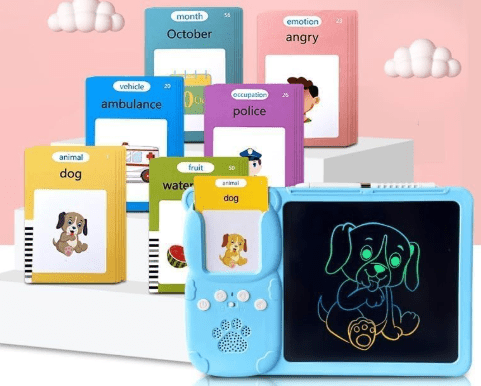 Talking and Drawing Tablet with Flashcards - Toy Emporium