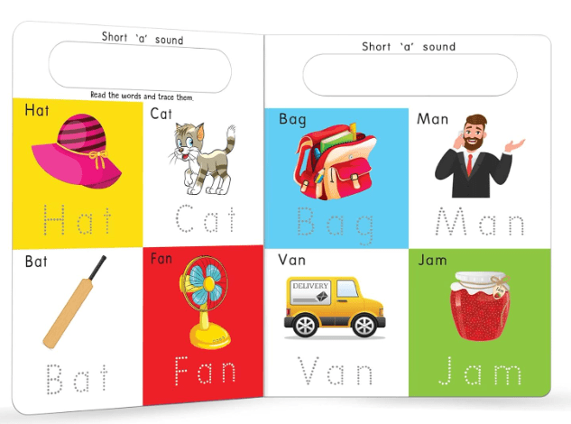 Three Letter Words: Learn And Trace Words - Toy Emporium