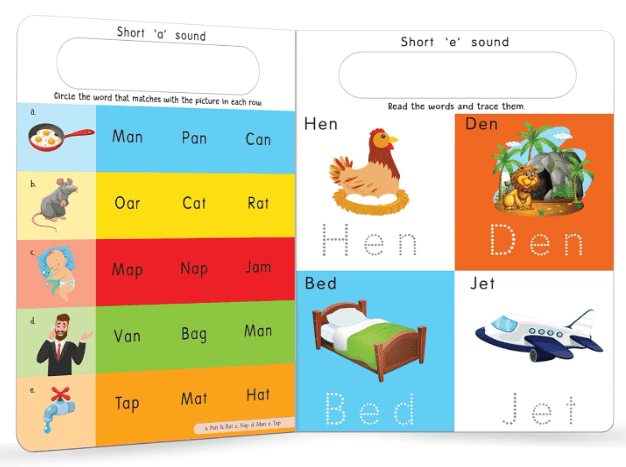 Three Letter Words: Learn And Trace Words - Toy Emporium