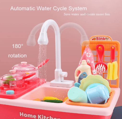 Water Sink Play Set with Stove - Toy Emporium