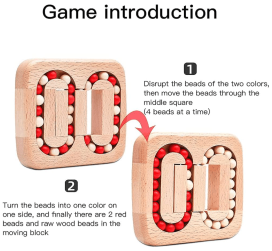 Wooden Flat Ball Maze Puzzle - Toy Emporium